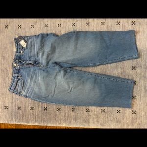 Women’s high rise straight leg jeans